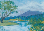 Mt. Arayat. (oil)