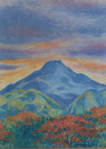 Mt. Pinatubo before the Eruption (oil)