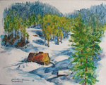 Early Spring in Gulmarg (Acrylic)